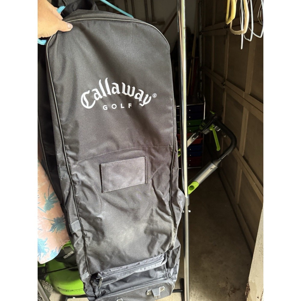 Callaway Golf Travel Bag w/ Wheels Black Club Travel Cover Rolling Case